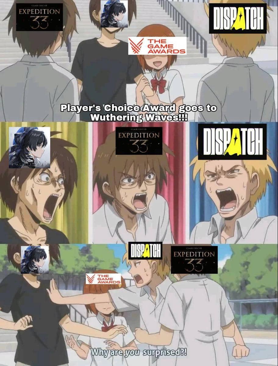 Meme Wuwa ikut kaget menang nominasi Player Choice