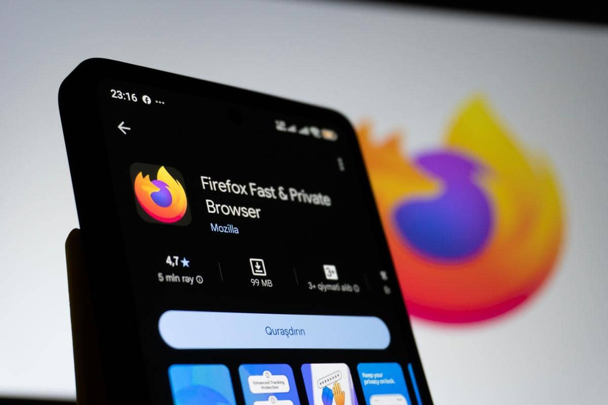 Logo situs penelusuran Mozilla Firefox di Play Store