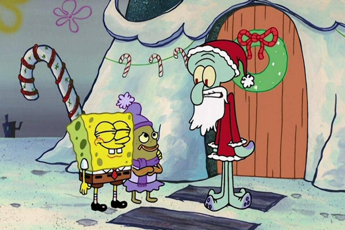 Squidward menyamar sebagai Sinterklas untuk menyenangkan hati kecil SpongeBob sekaligus membuat warga Bikini Bottom merasa bahagia di hari Natal