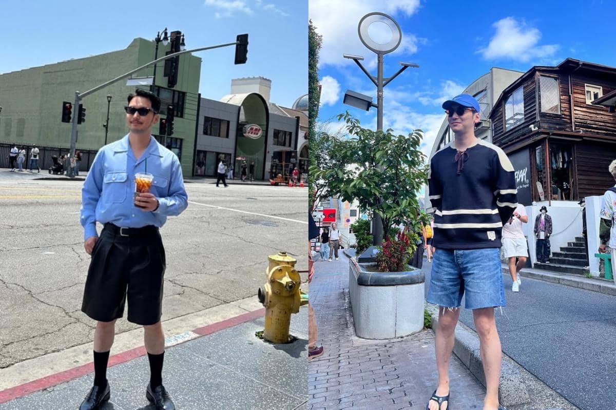 Padu padan short pants ala Byun Yo Han