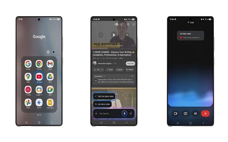 Gemini Live bisa merangkum video YouTube cukup lewat perintah