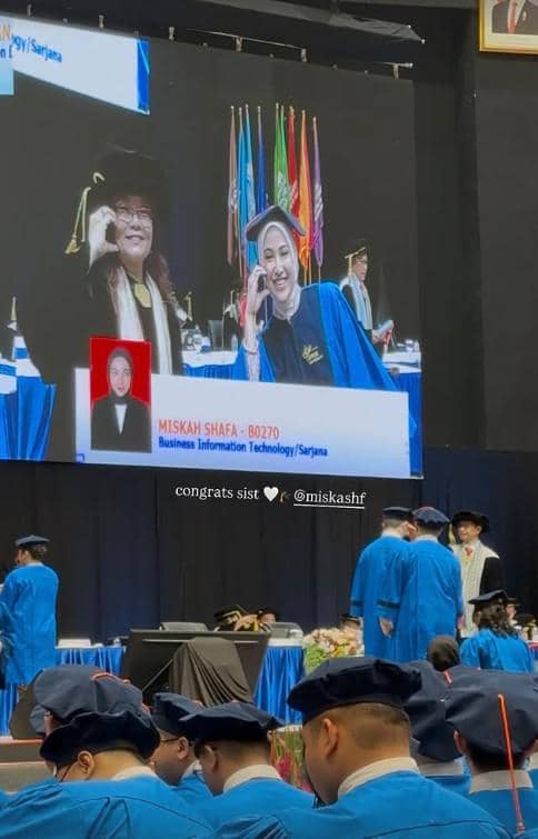 Miskah Shafa Istri Yislam Jaidi Wisuda S1 (instagram.com/miskashf)