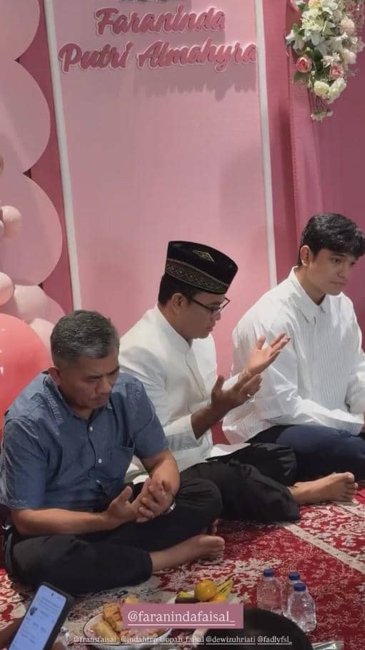 Akikah Baby Faraninda, Anak Frans Faisal (instagram.com/fuji_an)