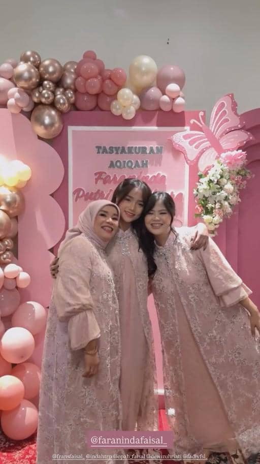 Akikah Baby Faraninda, Anak Frans Faisal (instagram.com/fuji_an)