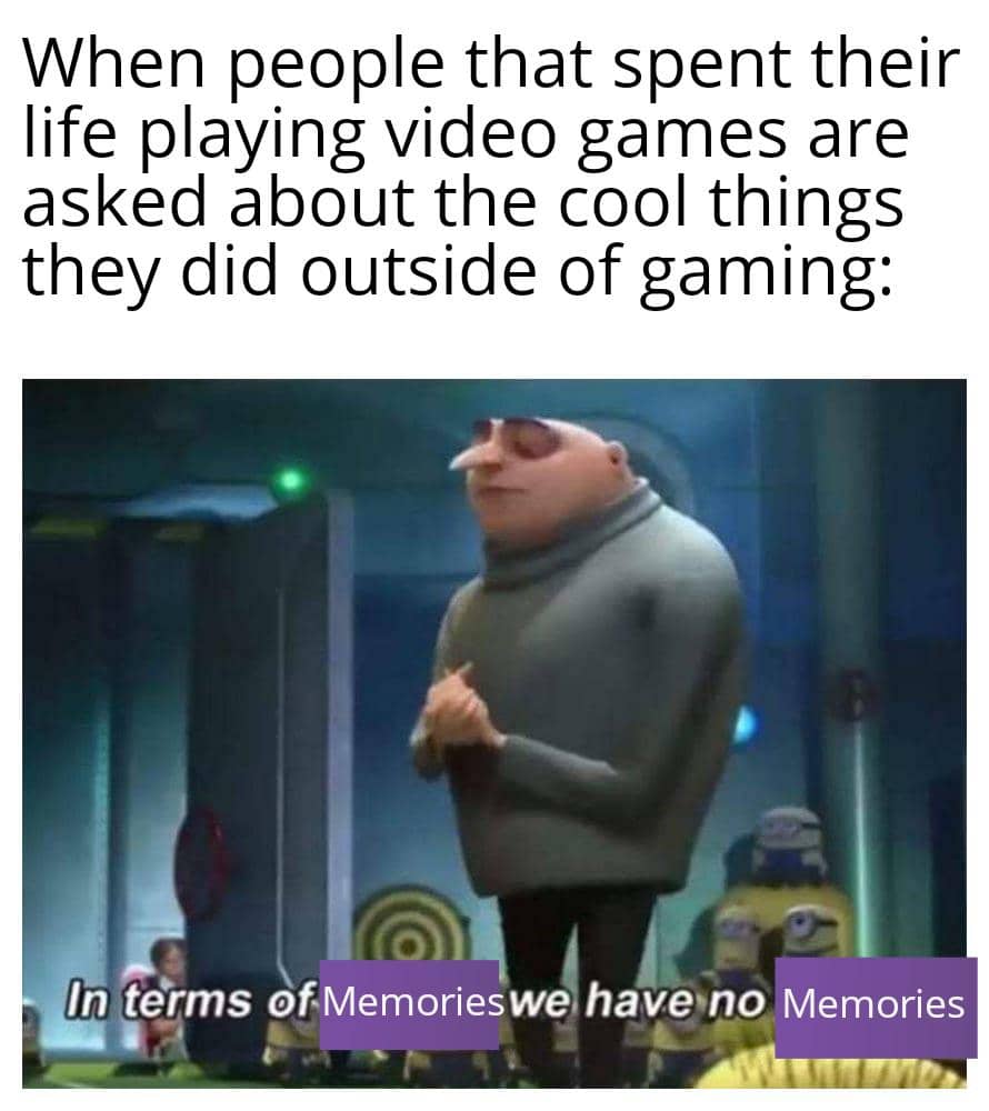 meme kartun tentang gamer