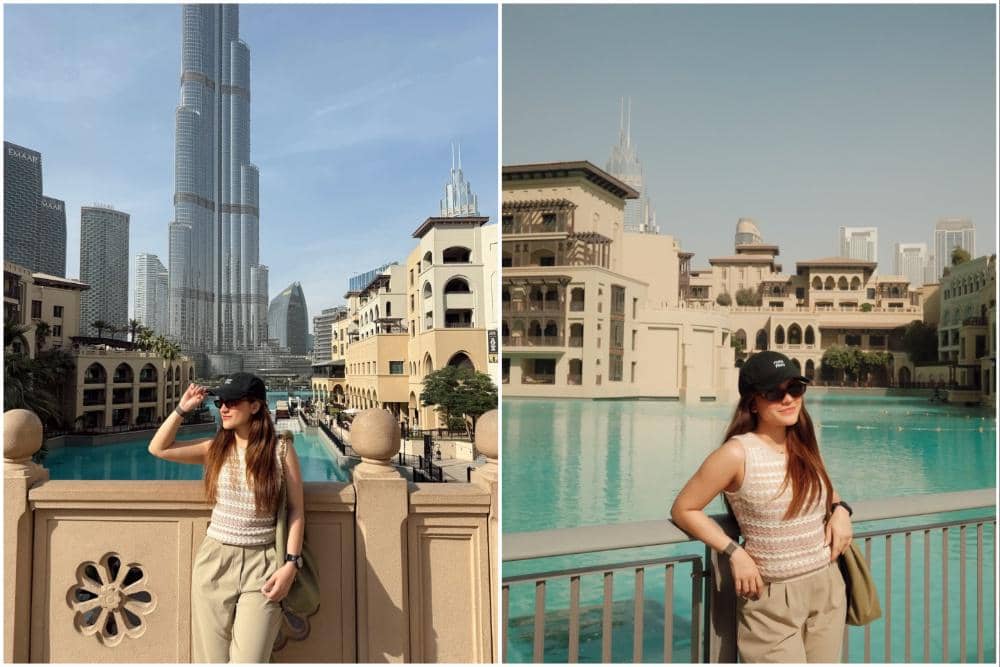 Marsha Aruan liburan di Dubai