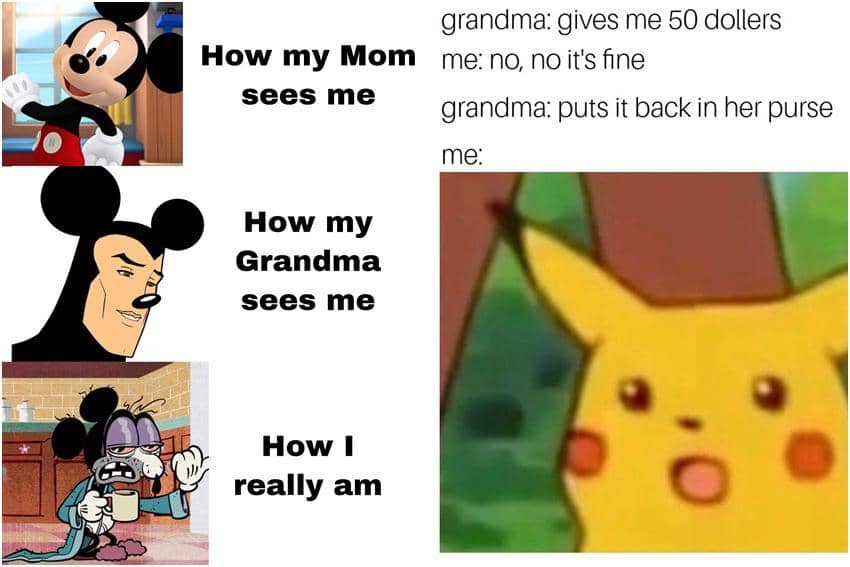 kolase meme kartun tentang nenek