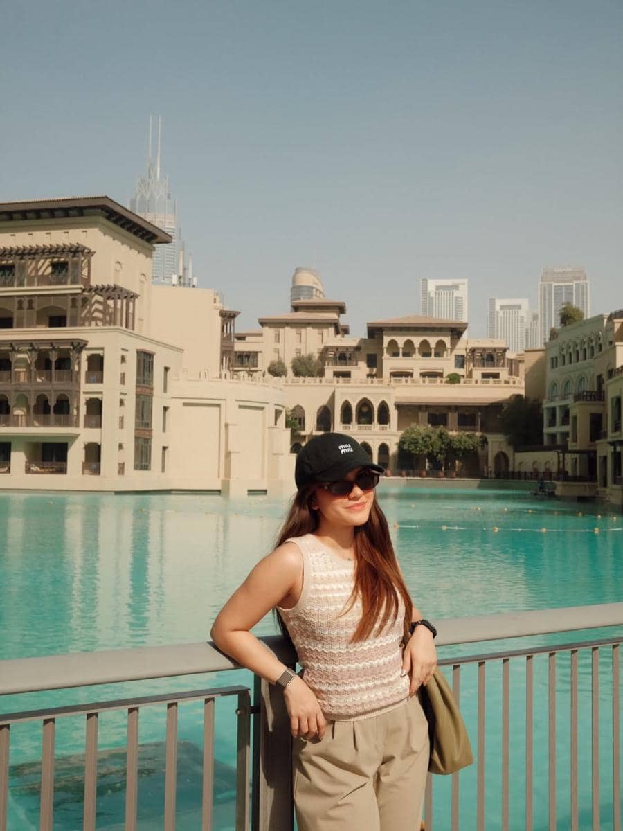 Marsha Aruan liburan di Dubai