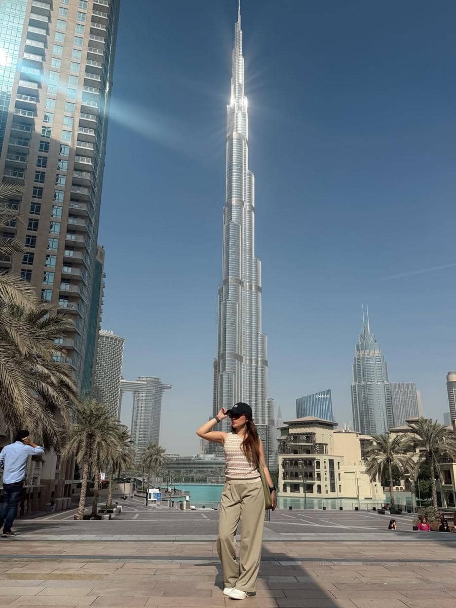 Marsha Aruan liburan di Dubai