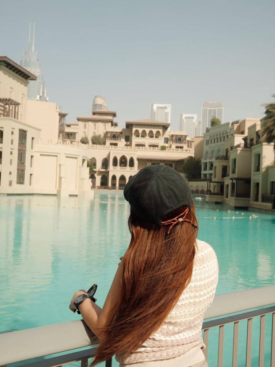 Marsha Aruan liburan di Dubai