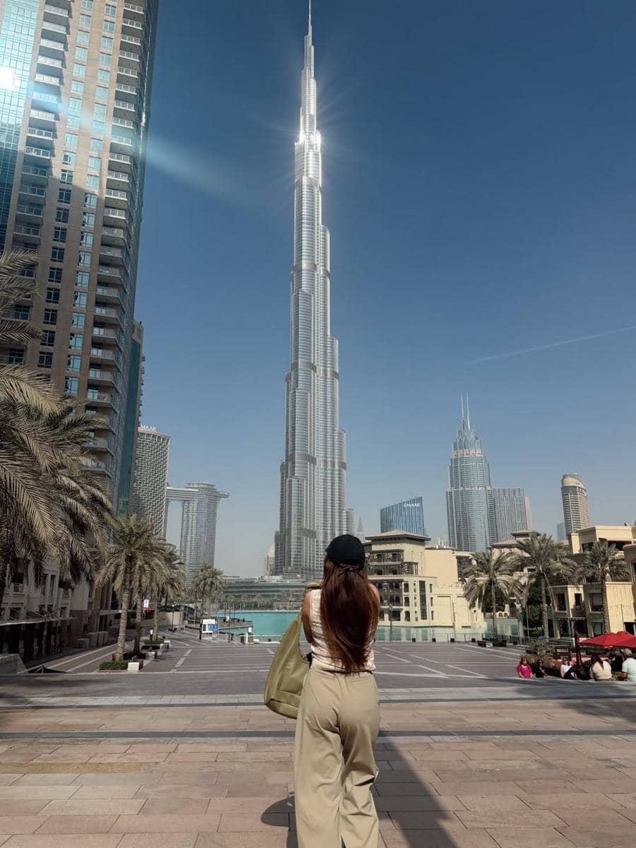 Marsha Aruan liburan di Dubai