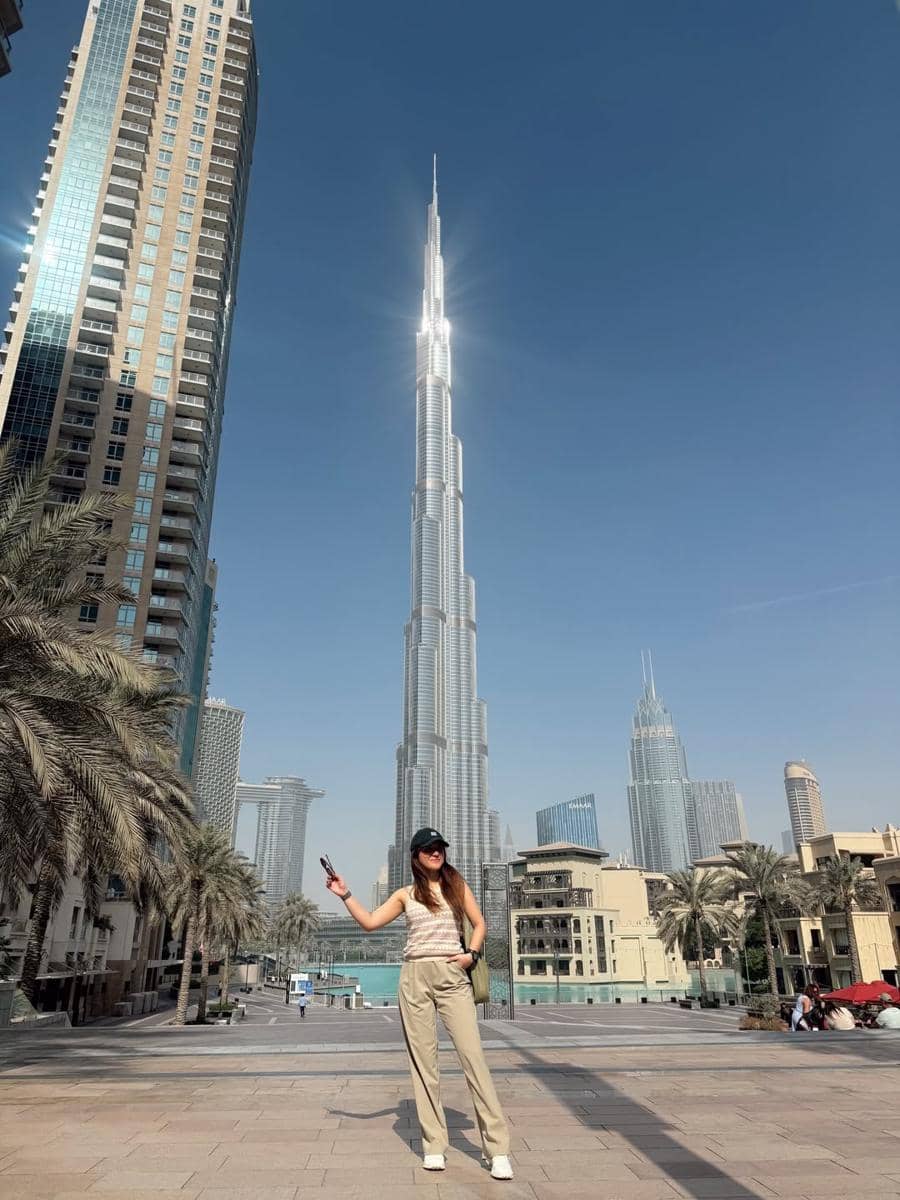 Marsha Aruan liburan di Dubai