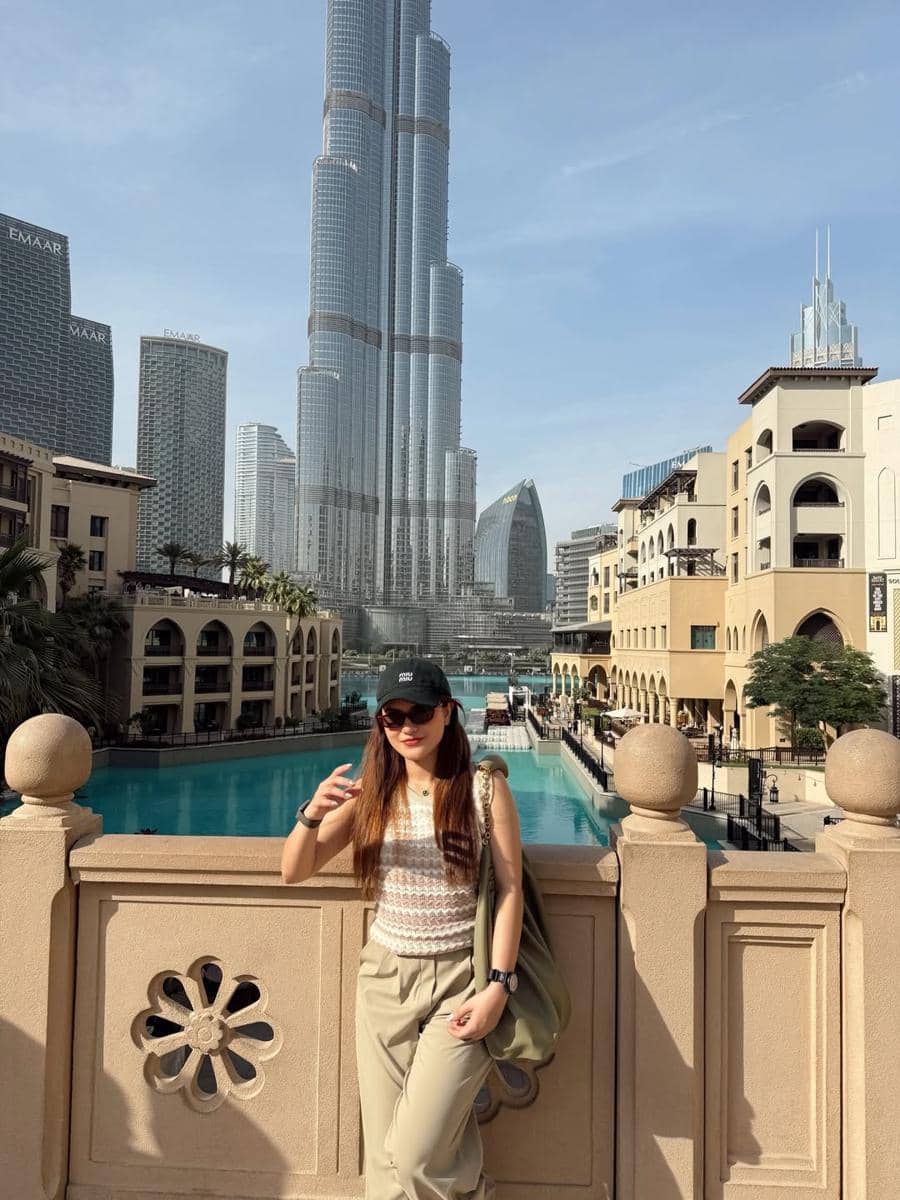 Marsha Aruan liburan di Dubai