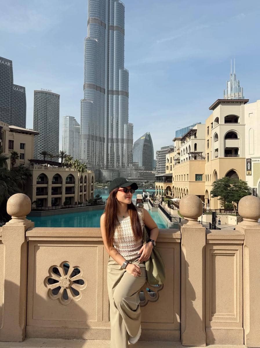 Marsha Aruan liburan di Dubai