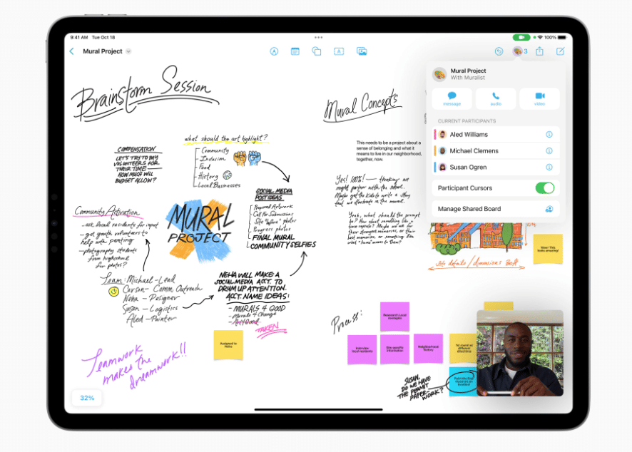aplikasi Freeform pada Apple