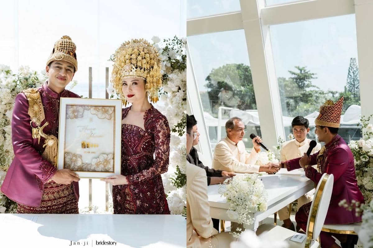 Dekorasi akad Haviza Devi Anjani dan Harris Vriza