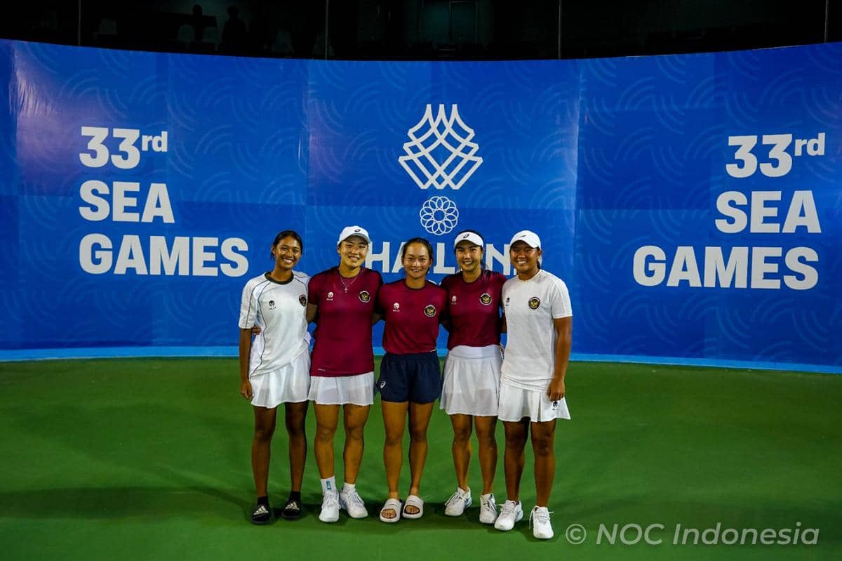 Kawinkan Emas Tim Beregu, Tenis Indonesia Ulangi Sejarah di SEA Games