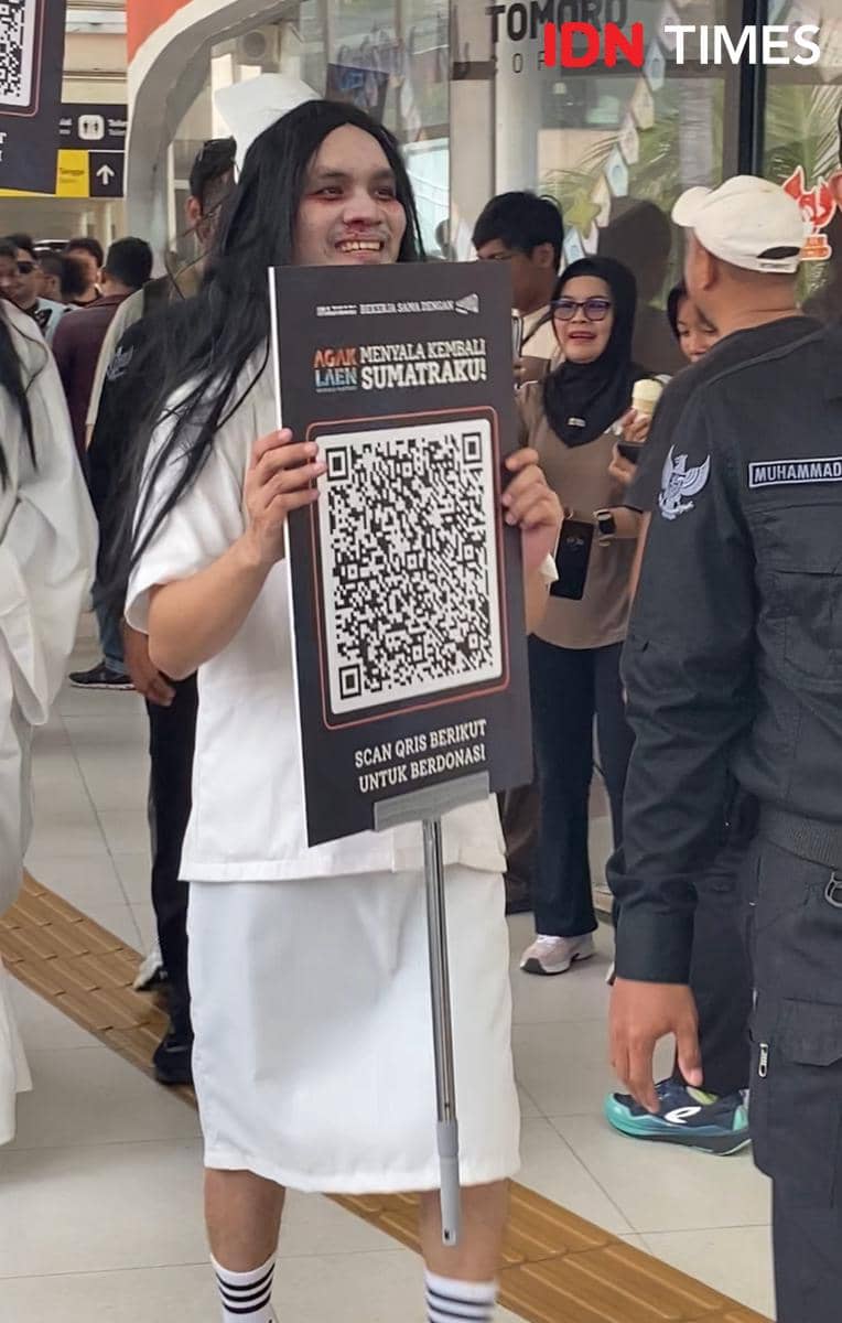 potret pemain Agak Laen: Menyala Pantiku! ikut CFD di Bundaran HI