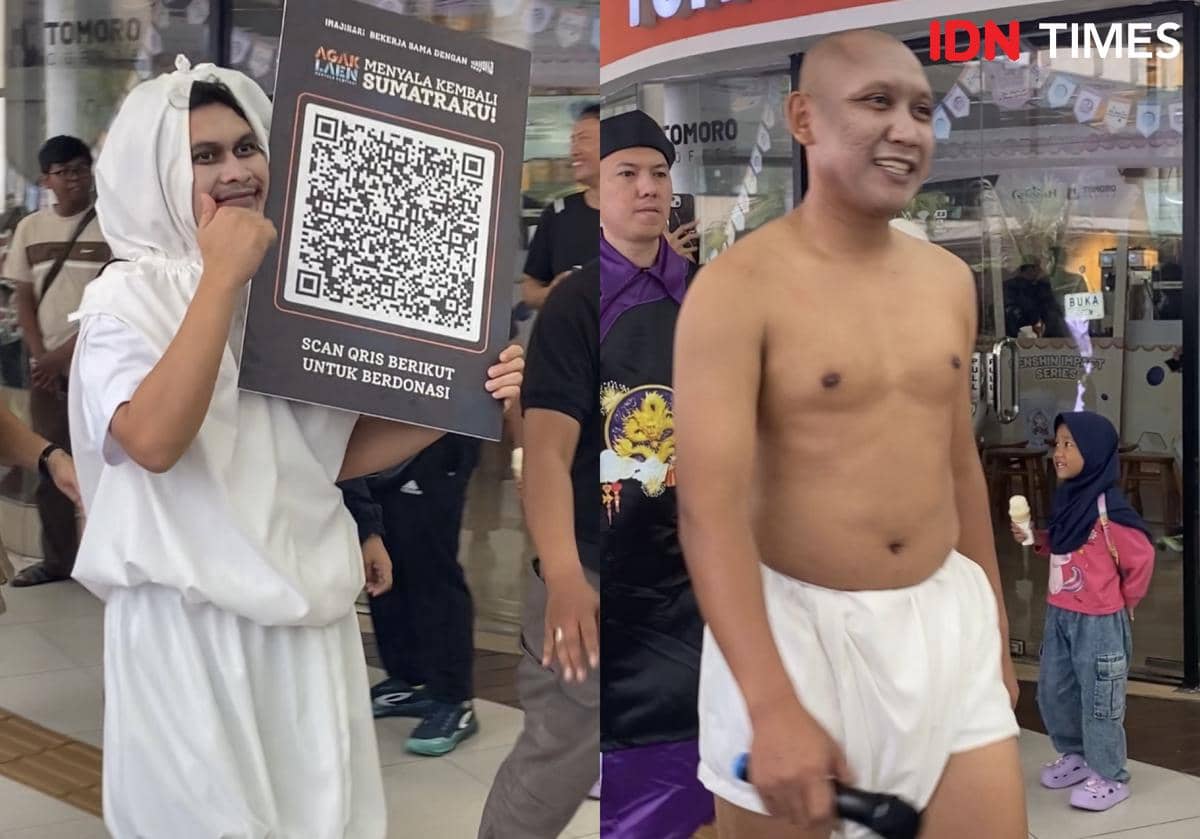 potret pemain Agak Laen: Menyala Pantiku! ikut CFD di Bundaran HI