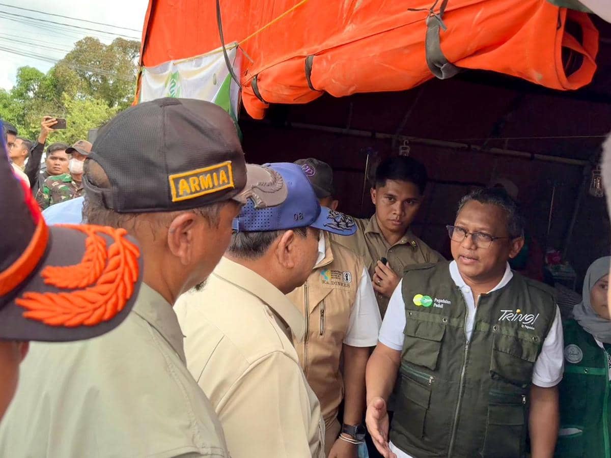 pegadaian, posko kesehatan, aceh tamiang, bencana sumatera