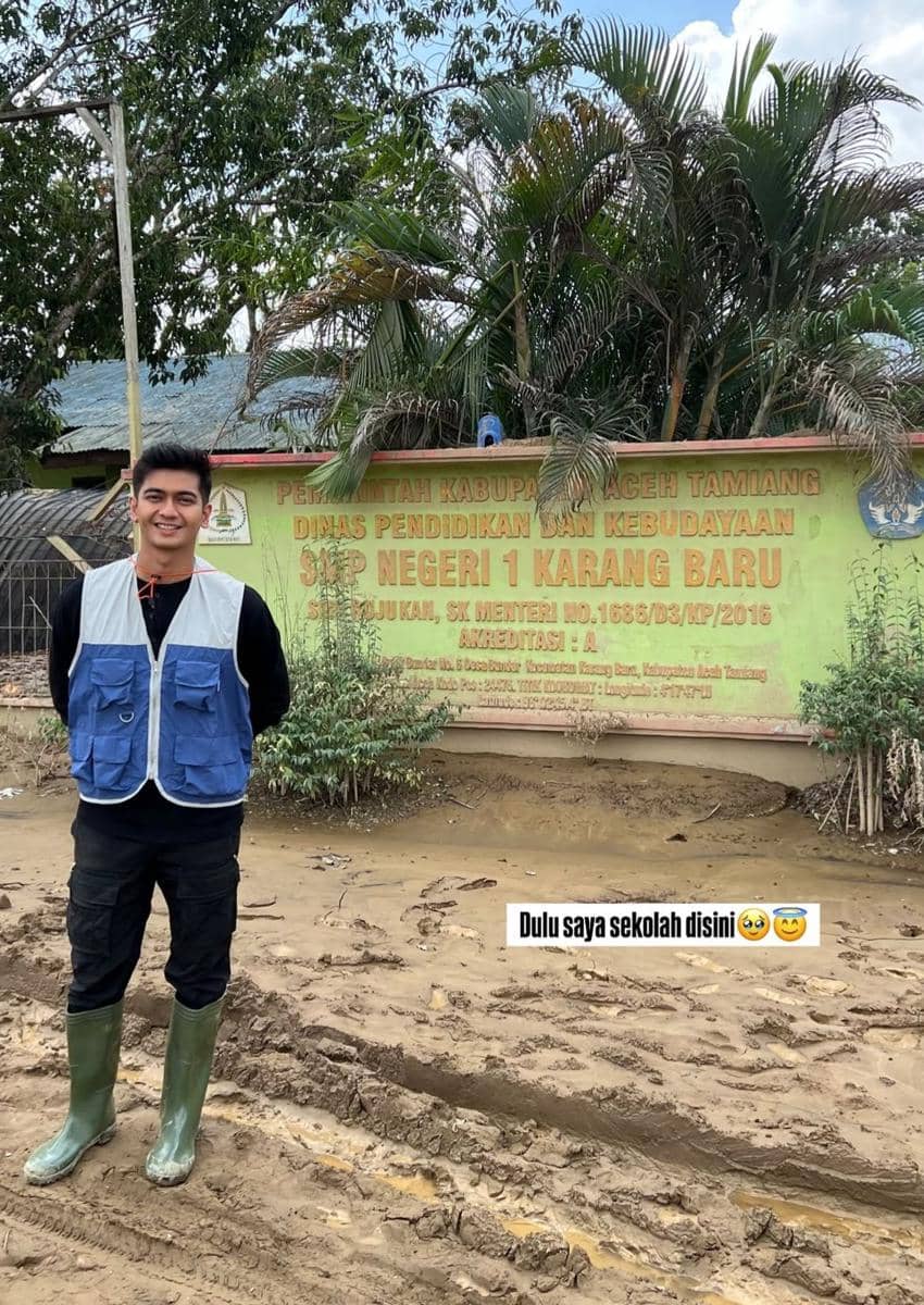Teuku Ryan bantu korban banjir di Aceh (instagram.com/teukuryantr)