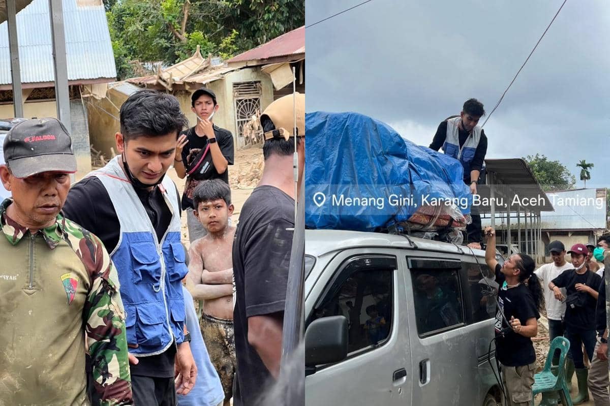 Teuku Ryan bantu korban banjir di Aceh