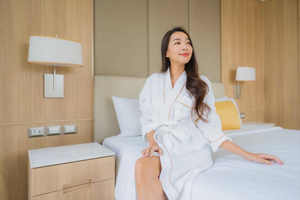 ilustrasi perempuan rileks