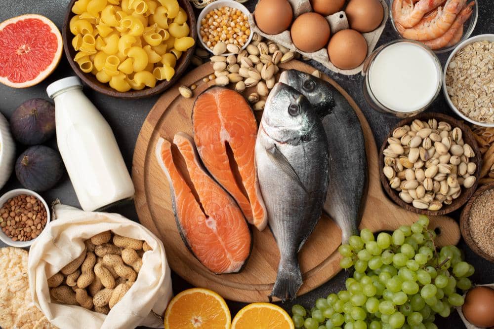 Ilustrasi makanan omega-3