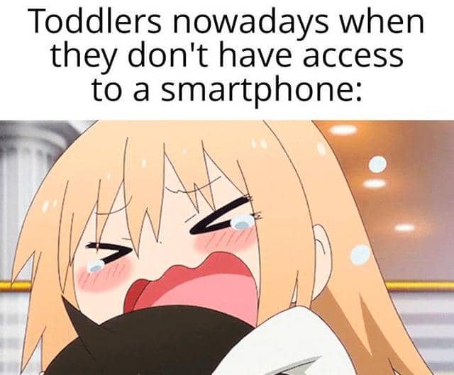 meme anime tentang HP