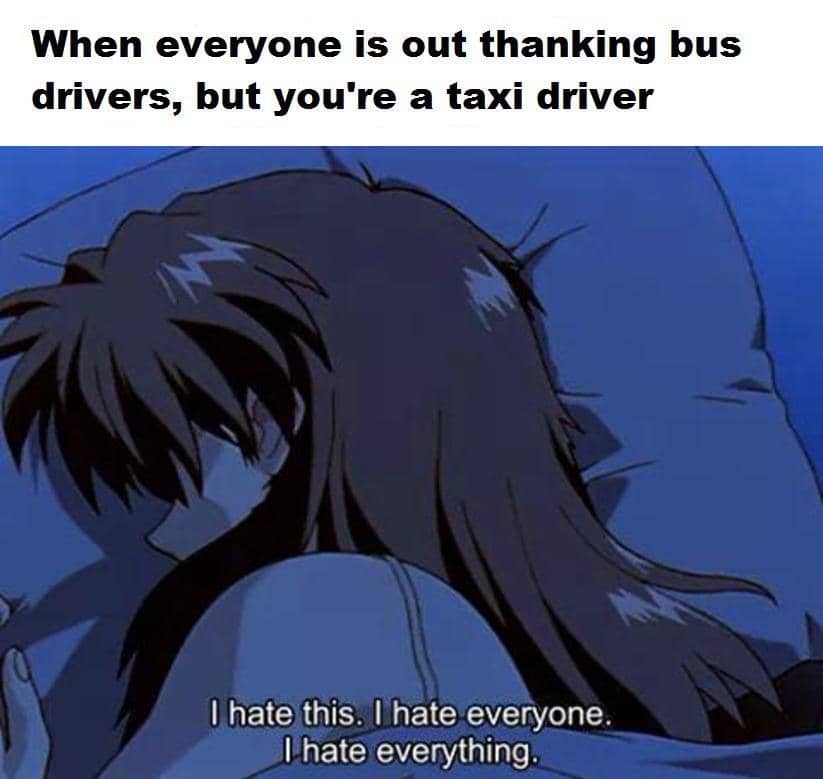 meme anime tentang taksi