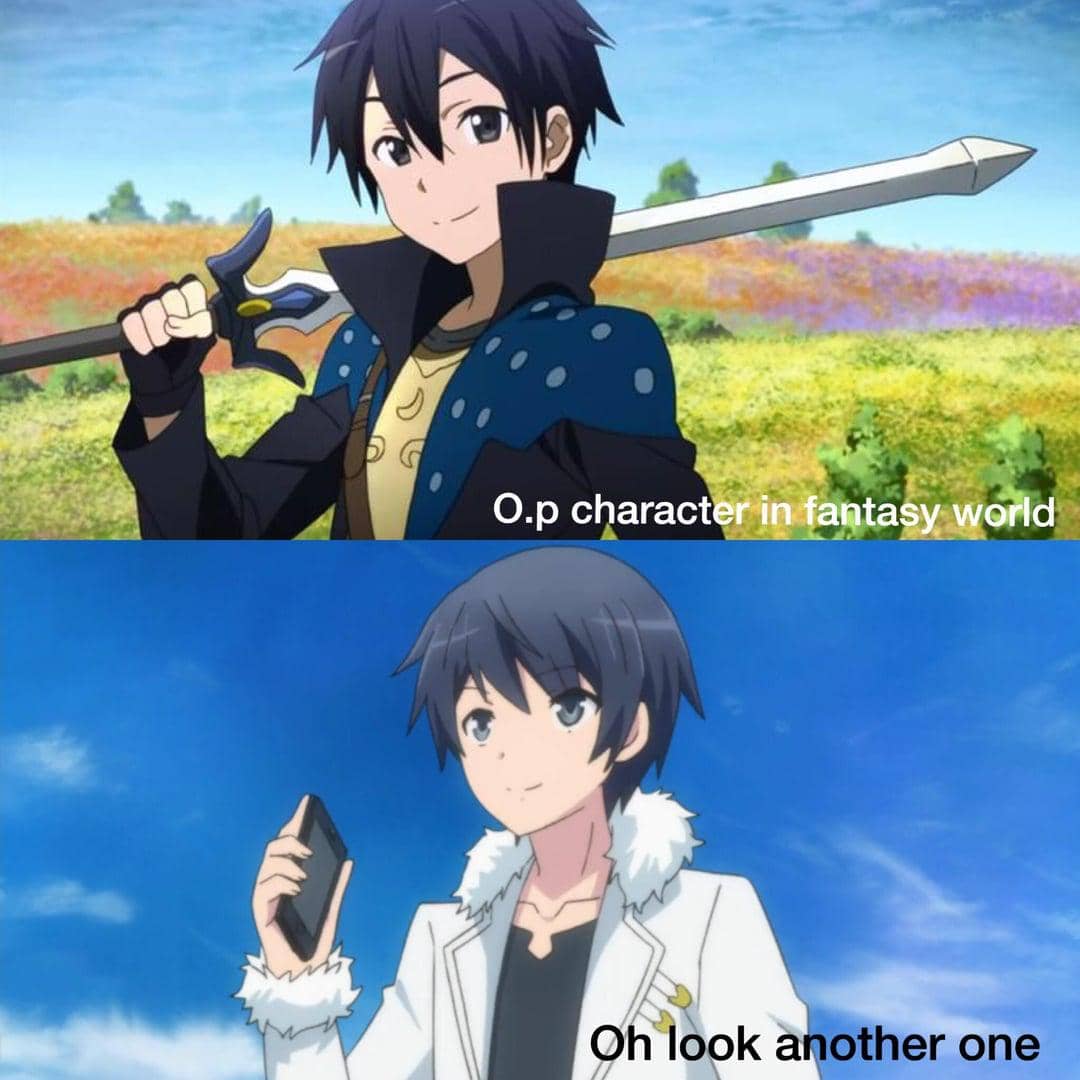 meme anime tentang HP