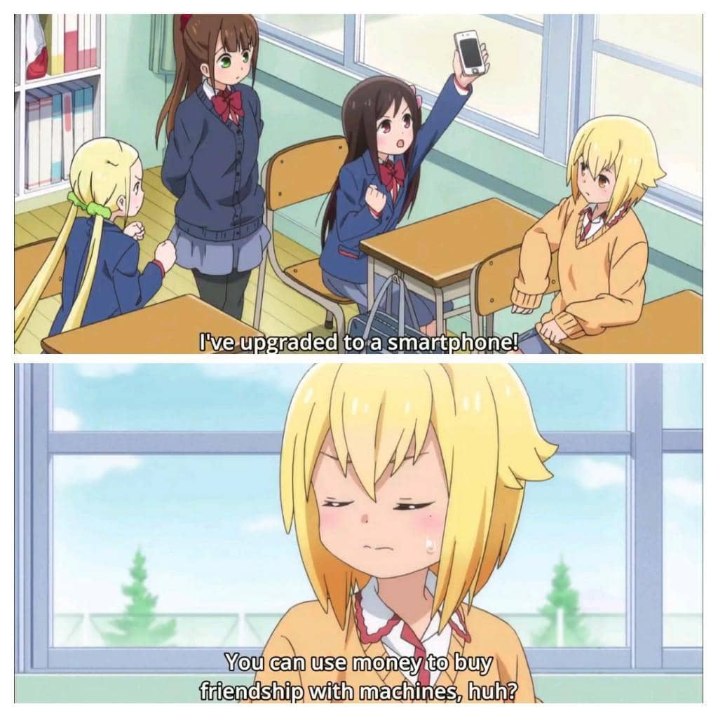 meme anime tentang HP