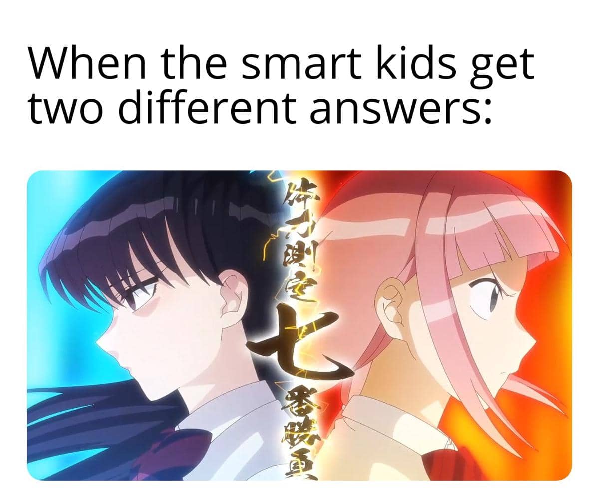 meme anime anak pintar di sekolah