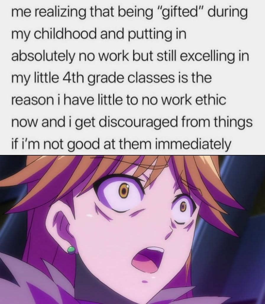 meme anime anak pintar di sekolah