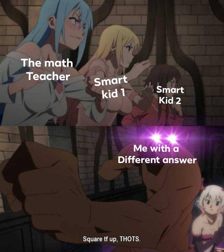 meme anime anak pintar di sekolah