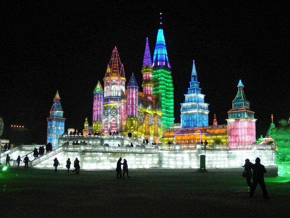potret suasana festival di Harbin, China