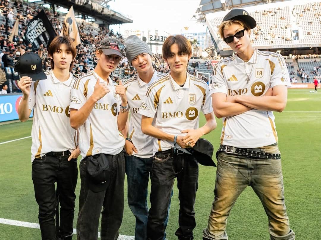 Potret CORTIS di acara pertandingan sepak bola LAFC