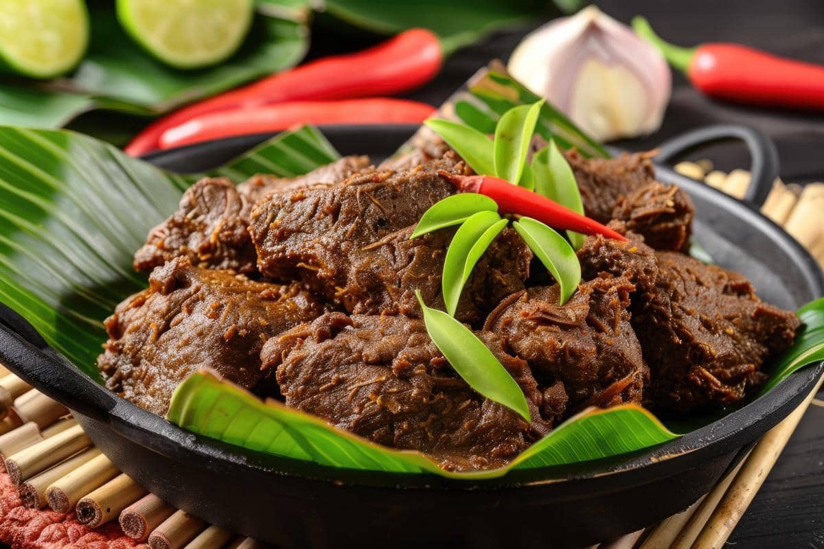 ilustrasi rendang sapi