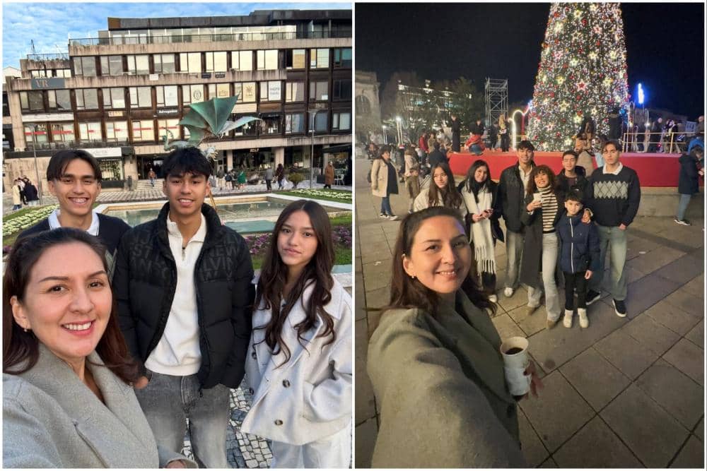 Donna Agnesia jalan-jalan bareng buah hati di Braga