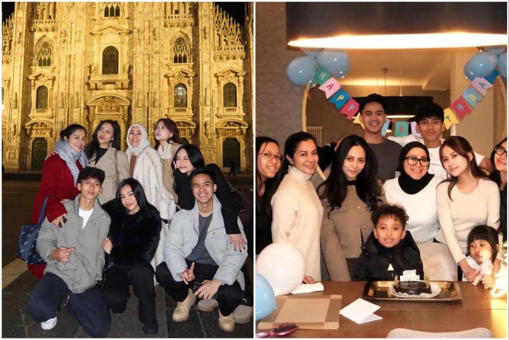 Keluarga Rachel Vennya liburan ke Italia.