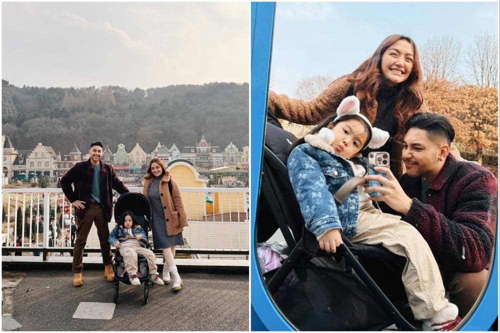 Keluarga Siti Badriah jalan-jalan ke Everland.