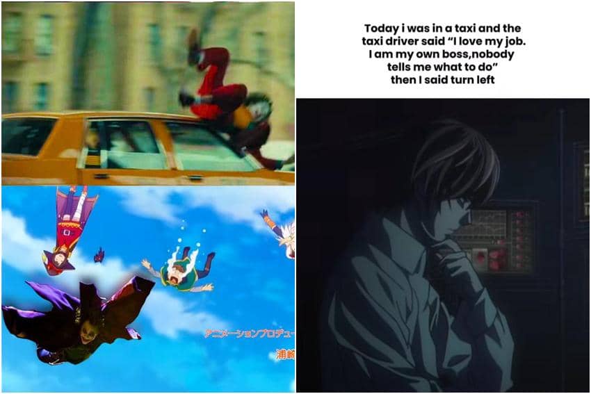 kolase meme anime tentang taksi