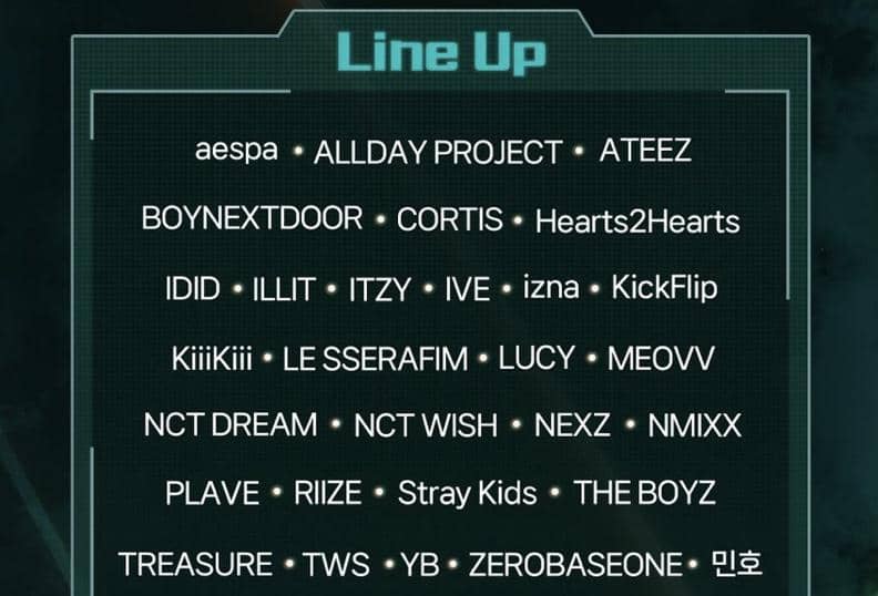 lineup MC MBC Music Festival 2025