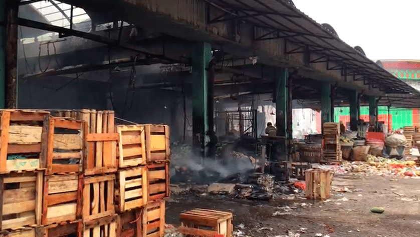 Kebakaran di Pasar Induk Kramat Jati