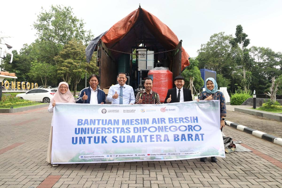 undip, mesin penjernih air, bencana sumatera
