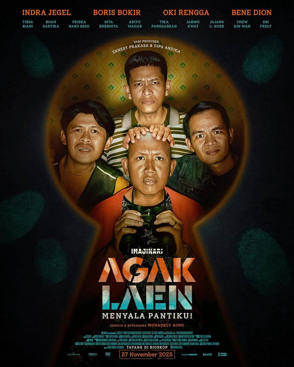 Poster resmi film Agak Laen: Menyala Pantiku!