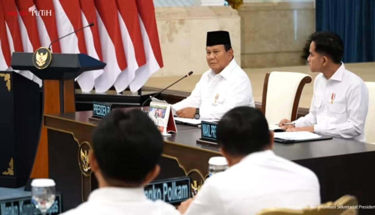 Presiden Prabowo pimpin sidang paripurna di Istana