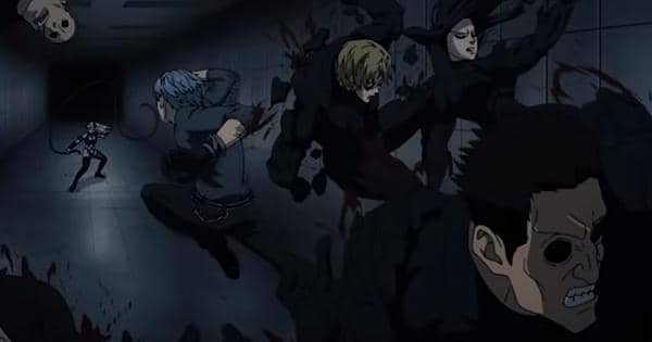 Sweet Mask membantai pasukan Narinki - One Punch Man S3