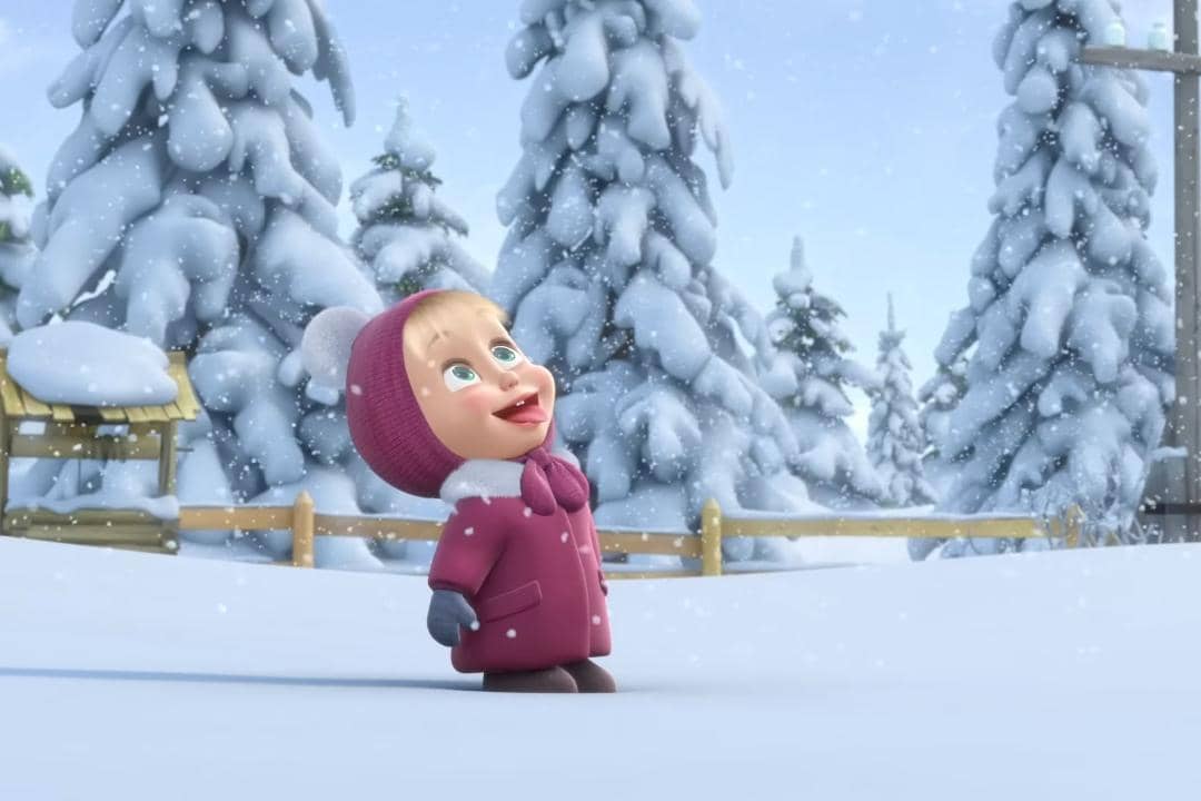 daftar episode Masha and The Bear berlatar musim salju yang pas ditonton saat Natal