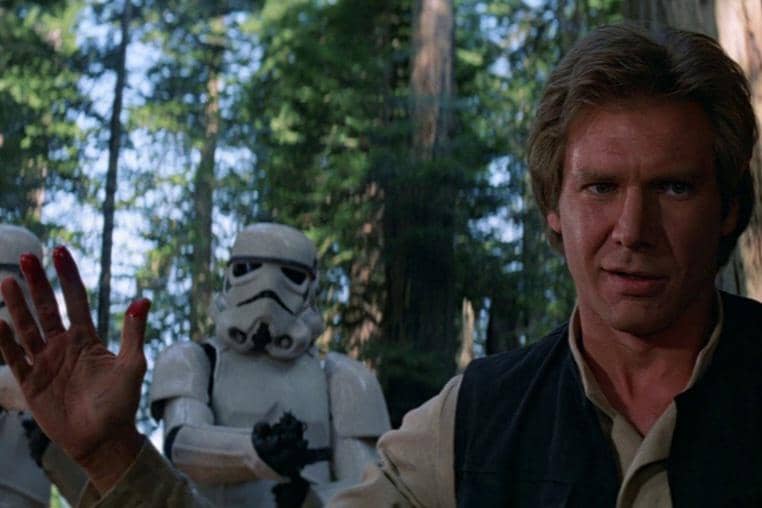 cuplikan adegan yang diperankan Harrison Ford dalam film Star Wars: Episode VI - Return of the Jedi